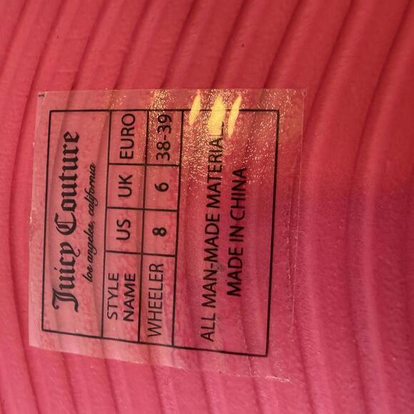 Juicy Couture - Wheeler Slides in Pink. Size 8 - Picture 7 of 7